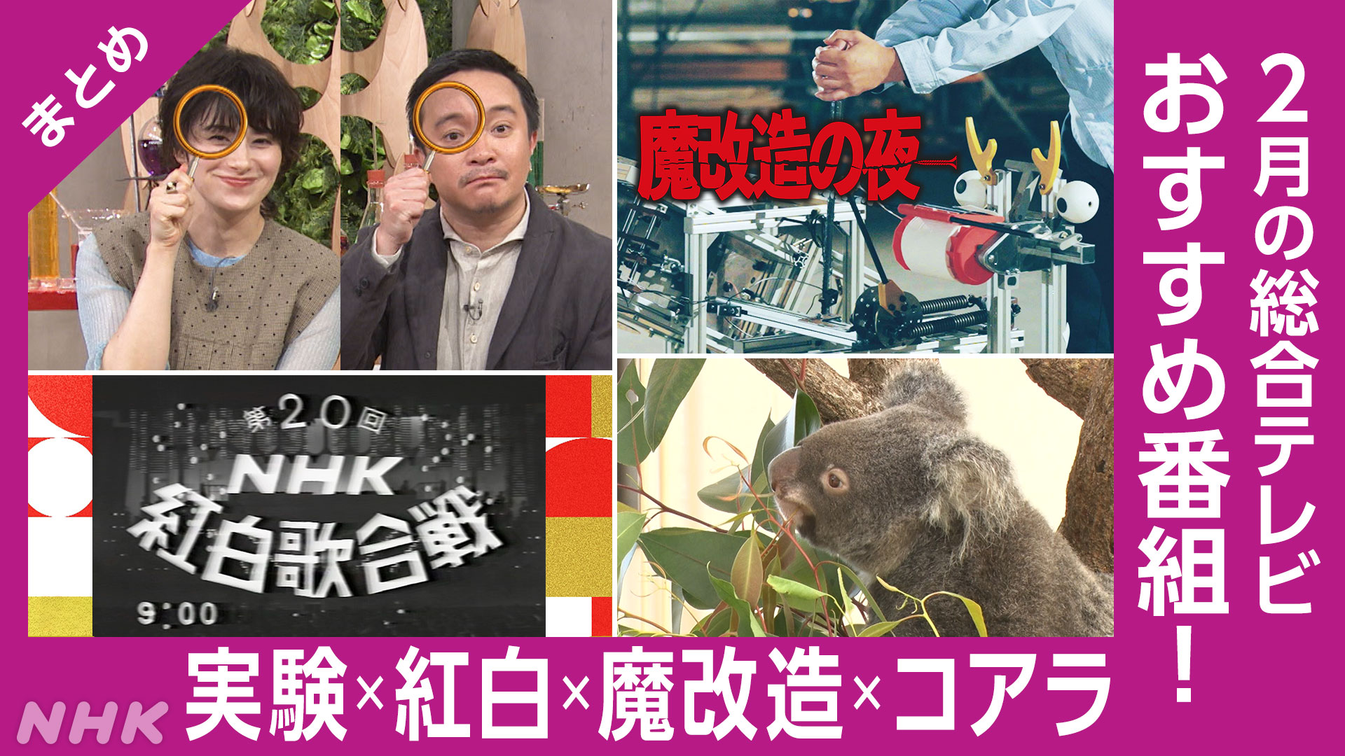 魔改造の夜、1969年のNHK紅白歌合戦…総合テレビ 2月イチオシ